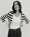 The Peyton Stripe Cotton Cardigan
