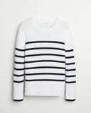 The Addison Stripe Cotton Sweater