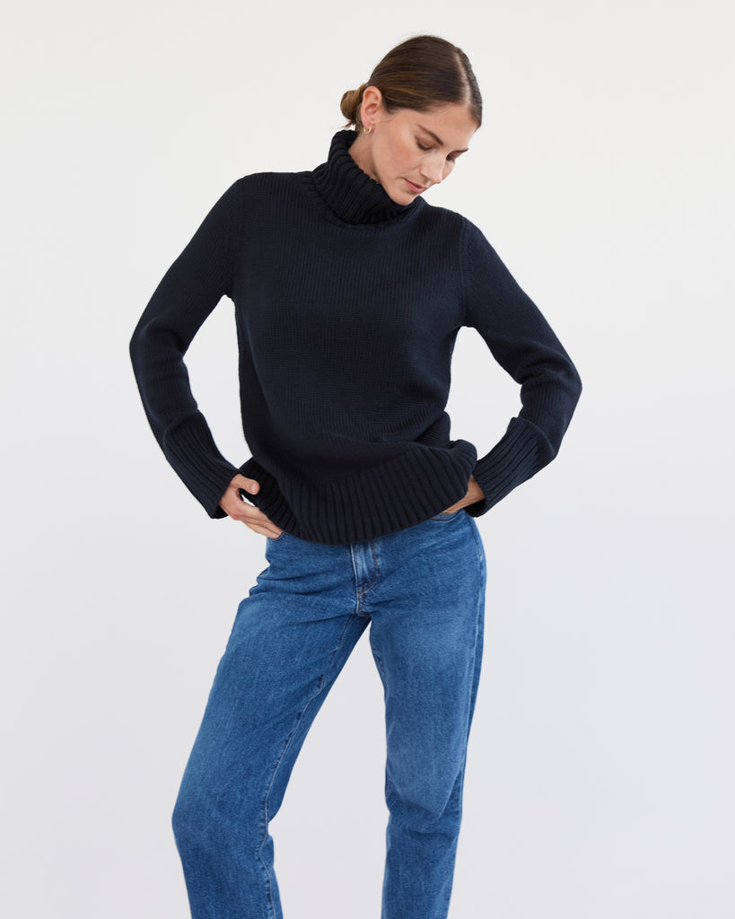 The Wynn Cotton Turtleneck Sweater