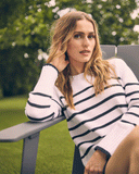 The Addison Stripe Cotton Sweater