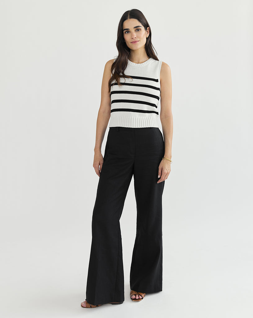 The Hayden Stripe Cotton Sweater