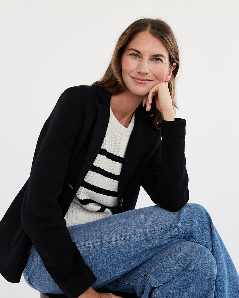 The Hayden Stripe Cotton Sweater