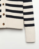 The Peyton Stripe Cotton Cardigan