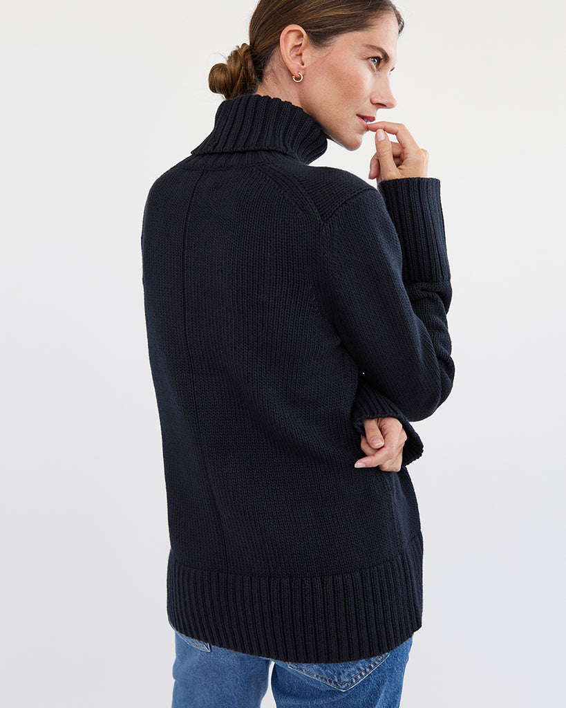 The Wynn Cotton Turtleneck Sweater