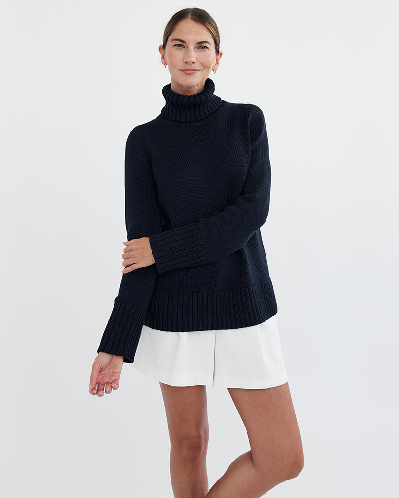 The Wynn Cotton Turtleneck Sweater