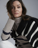 The Wynn Stripe Cotton Turtleneck