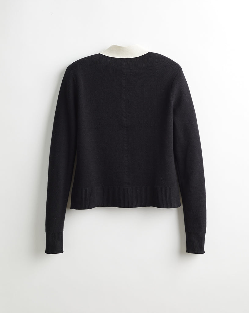 The Perry Tipped Cotton Cardigan