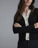 The Perry Tipped Cotton Cardigan