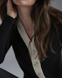 The Perry Tipped Cotton Cardigan