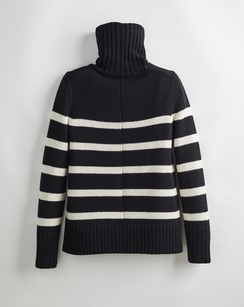 The Wynn Stripe Cotton Turtleneck