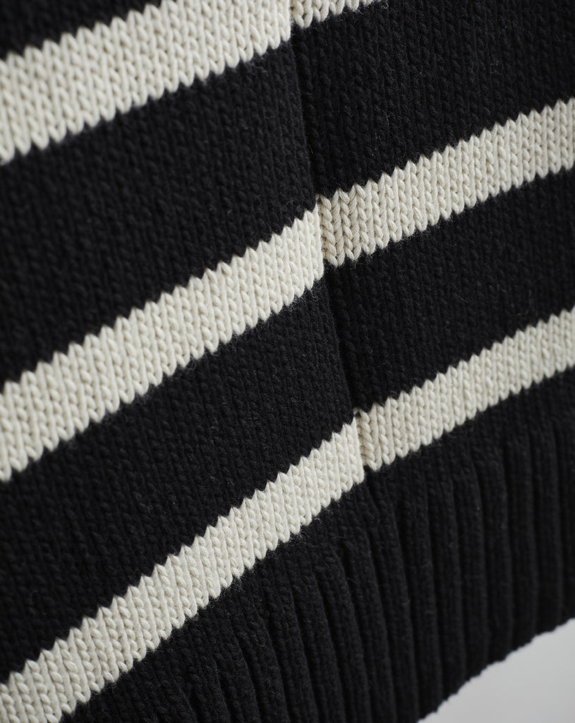The Wynn Stripe Cotton Turtleneck