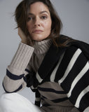 The Wynn Stripe Cotton Turtleneck