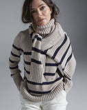 The Wynn Stripe Cotton Turtleneck