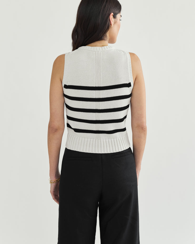 The Hayden Stripe Cotton Sweater