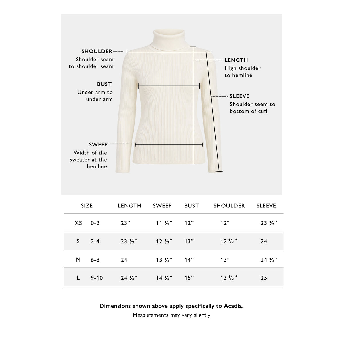 Acadia Ribbed Turtleneck