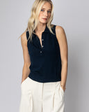 The Ainsley Sleeveless Cotton Polo, additional view — State of Cotton NYC