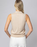 The Ainsley Sleeveless Cotton Polo, alternate view — State of Cotton NYC