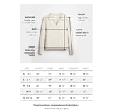 Size chart for The Avery Cotton Polo Sweater — State of Cotton NYC