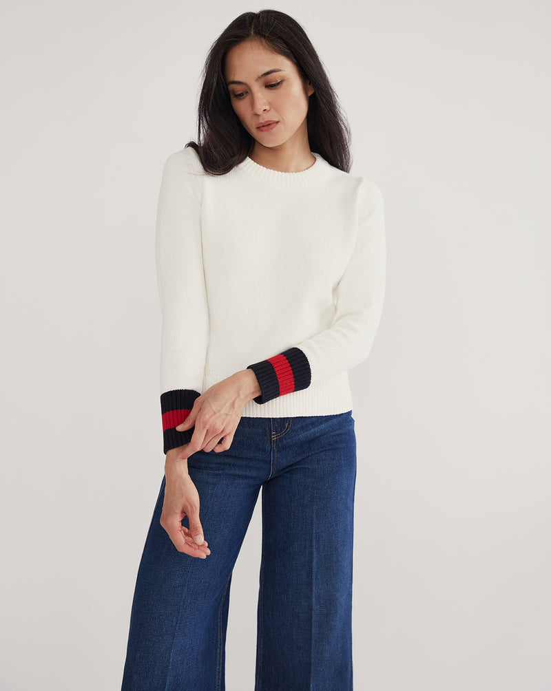 The Castine Tipped Cotton Sweater
