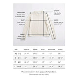 Size chart for The Devon Stripe Cotton Crewneck Sweater — State of Cotton NYC
