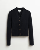 The Ellis Cotton Cardigan in navy, flat lay — State of Cotton NYC