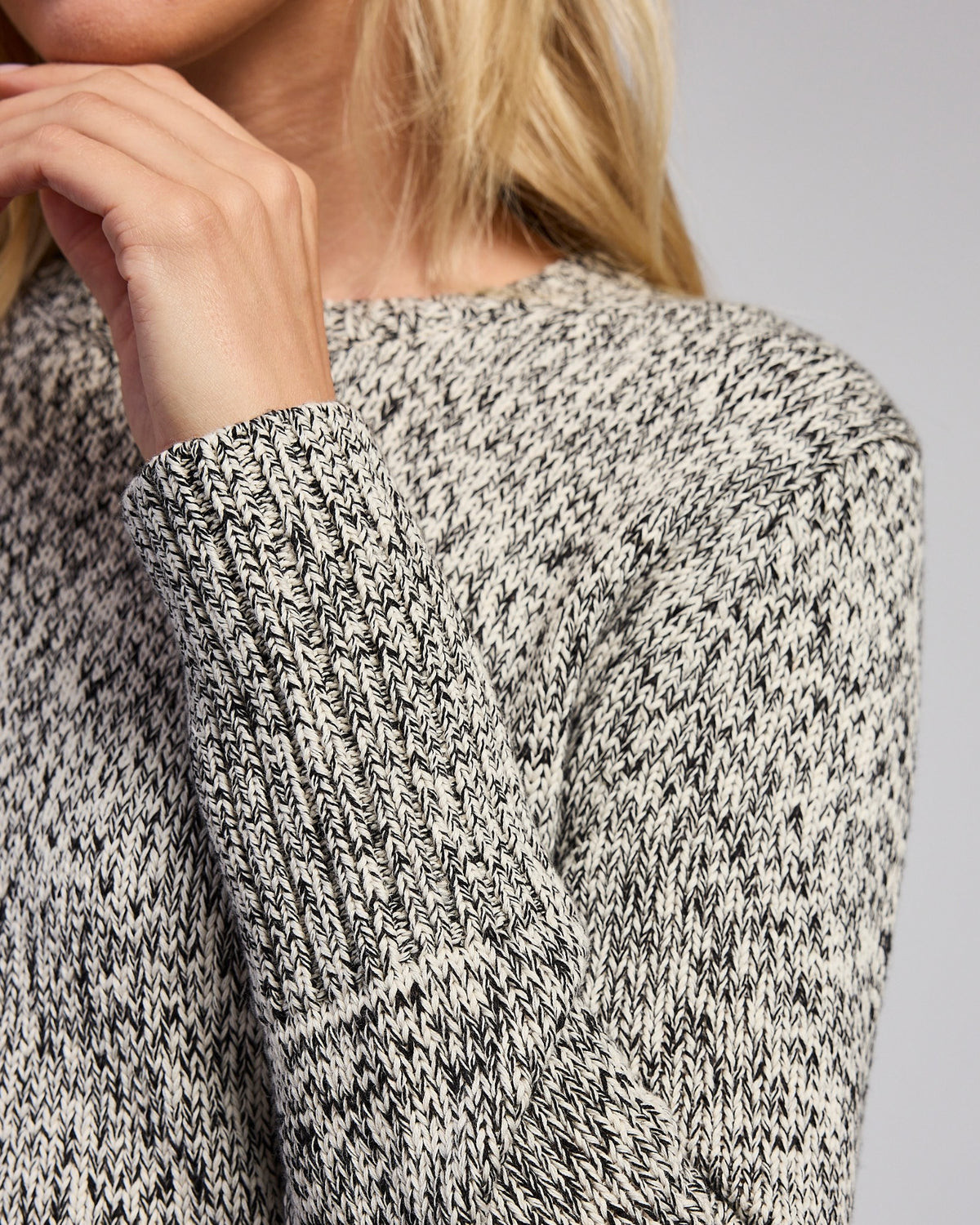 The Addison Mélange Crewneck