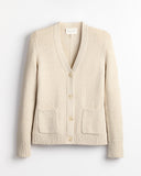 The Griffin Seed Stitch Cotton Cardigan, lifestyle view — State of Cotton NYC