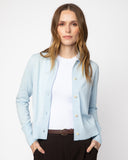 The Halsey Cotton Polo Sweater in pale blue, additional view — State of Cotton NYC
