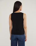 The Harper Cotton Sweater Tank, alternate view — State of Cotton NYC