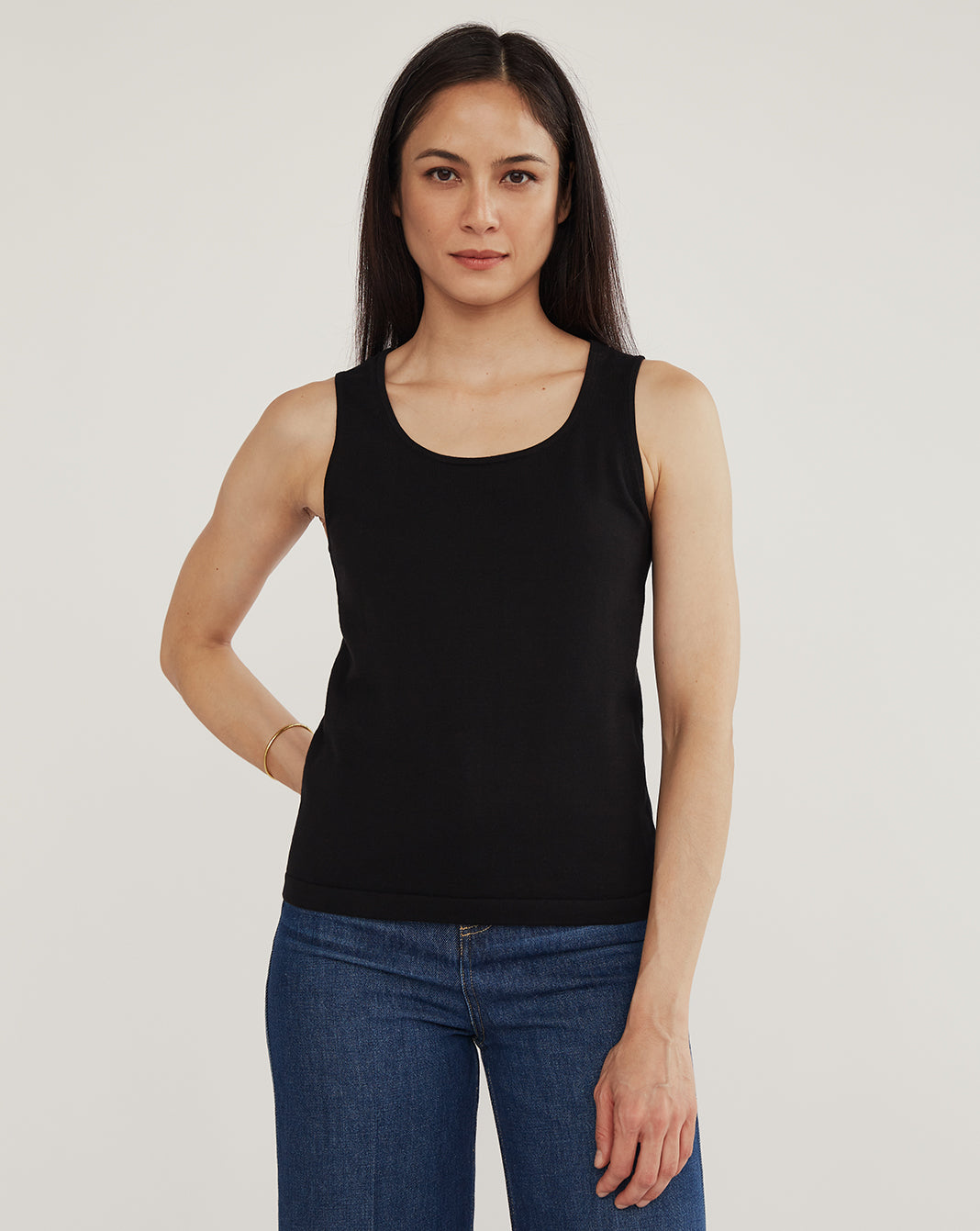 The Harper Cotton Sweater Tank — lightweight Egyptian cotton, Italian-spun — State of Cotton NYC