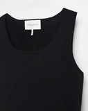 The Harper Cotton Sweater Tank, styled view — State of Cotton NYC
