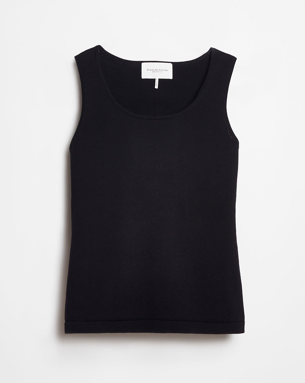 Woman wearing The Harper Cotton Sweater Tank — State of Cotton NYC