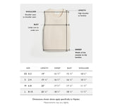 Size chart for The Hayden Stripe Sleeveless Sweater — State of Cotton NYC