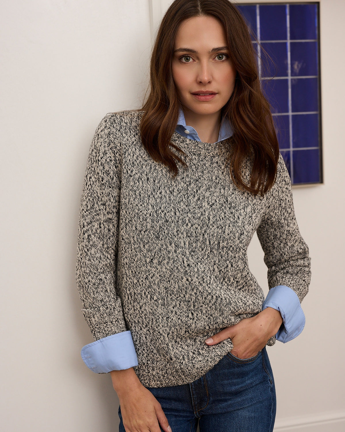 The Addison Mélange Crewneck