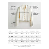 Size chart for The Perry Cotton Cardigan — State of Cotton NYC