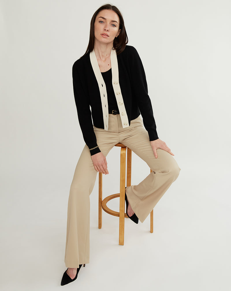 The Perry Tipped Cotton Cardigan