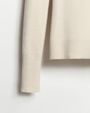 The Sinclair Cotton Crewneck Sweater in ivory, alternate view — State of Cotton NYC