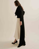 The Tilly Superfine Cotton Wrap in cream, additional view — State of Cotton NYC