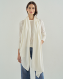 The Tilly Superfine Cotton Wrap in Cream — Egyptian cotton, Italian-spun — State of Cotton NYC