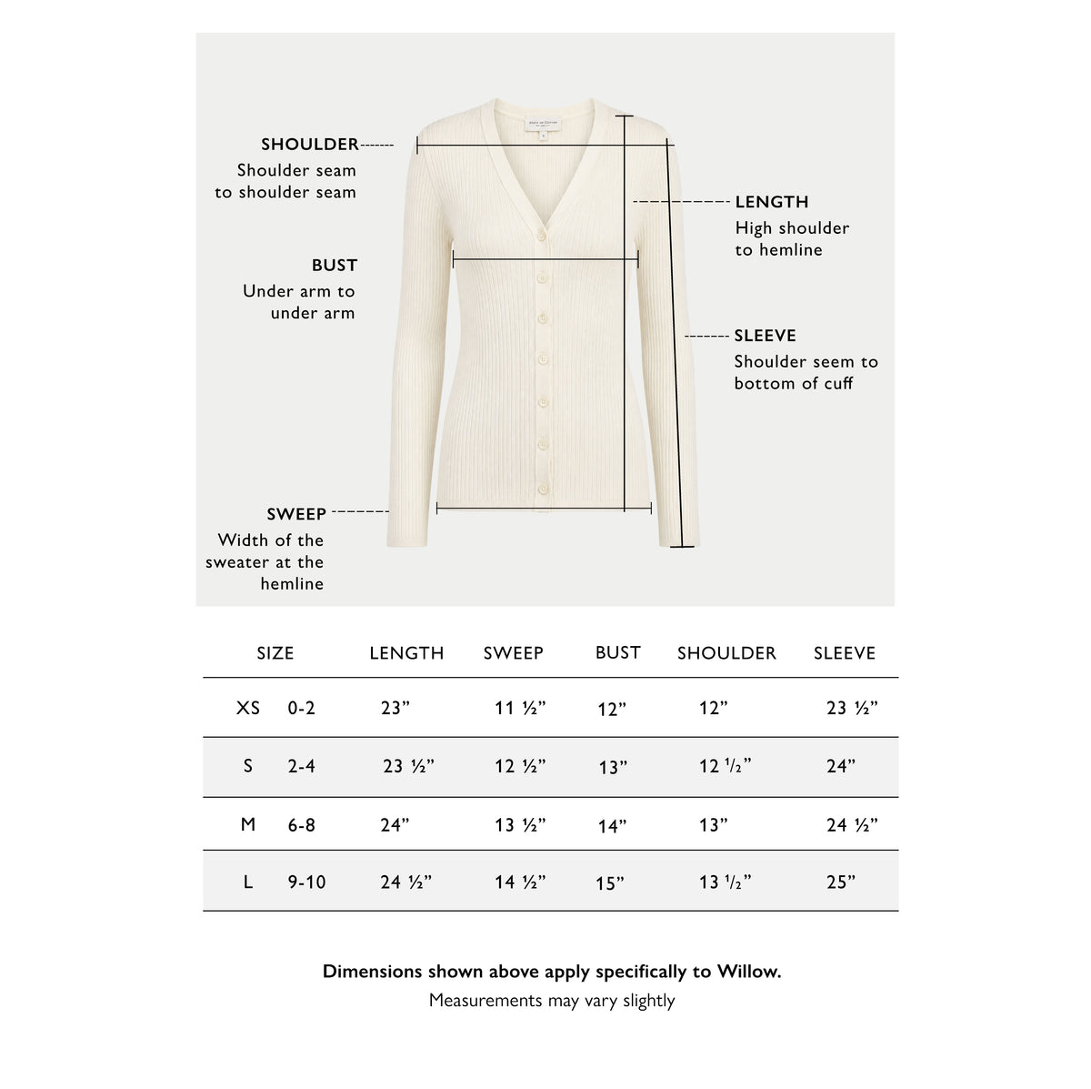 Willow Ribbed Cardigan
